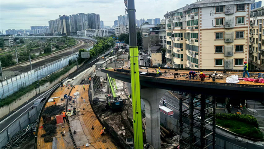 决战高温保贯通！创业大道南延线工程冲刺8月底通车节点